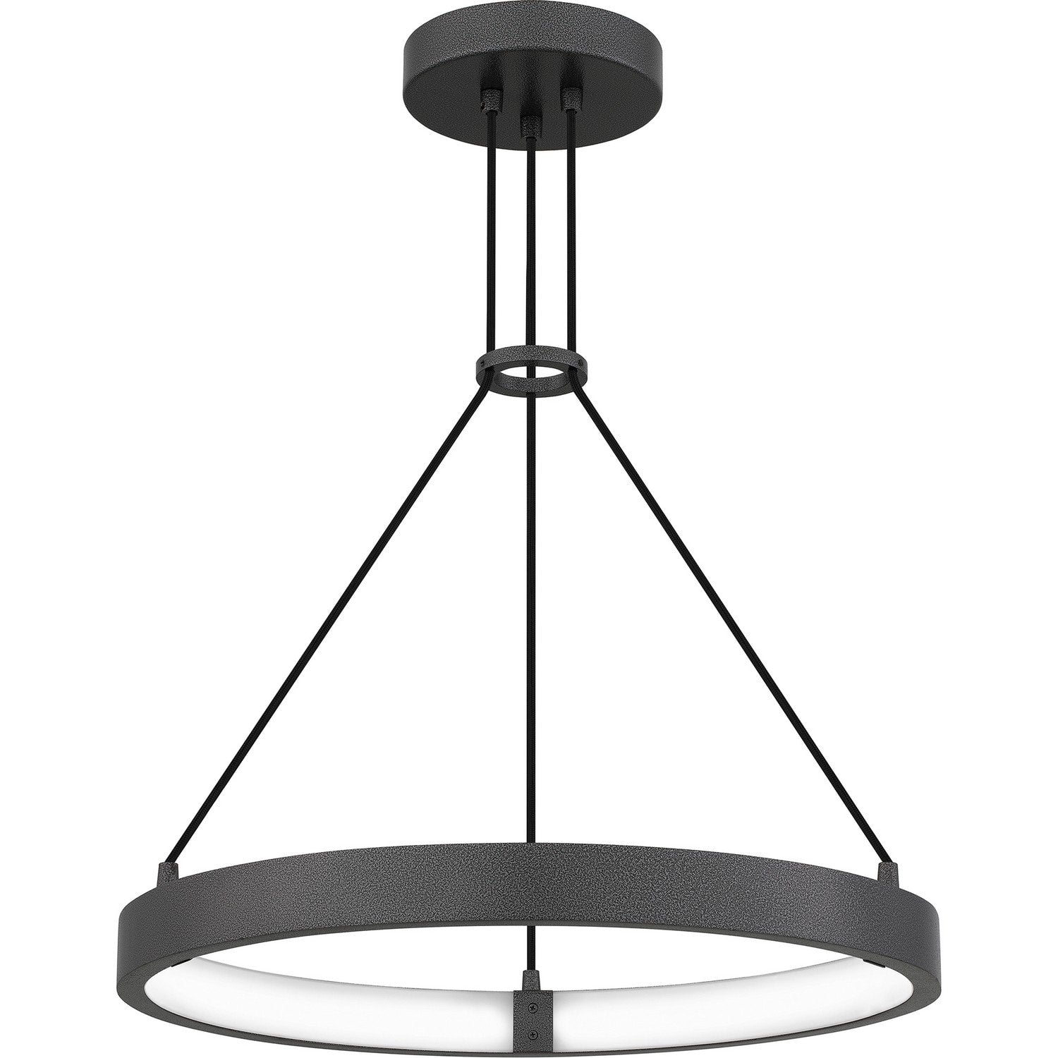 Pewter Cast Iron Led Pendant From The Drury Collection