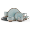 Pfaltzgraff Adina Blue 16 Pc Dinnerware Set Service For 4