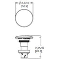 Pfister 972 098 Push And Seal Drain With Overflow Chrome