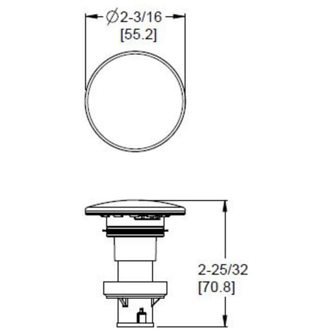Pfister 972 098 Push And Seal Drain With Overflow Chrome