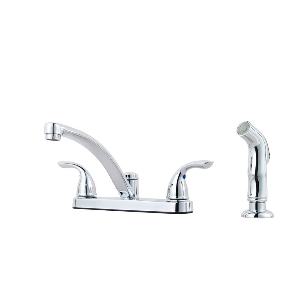 Pfister G135 800 Pfirst Series Kitchen Faucet With Sidespray Polished Chrome