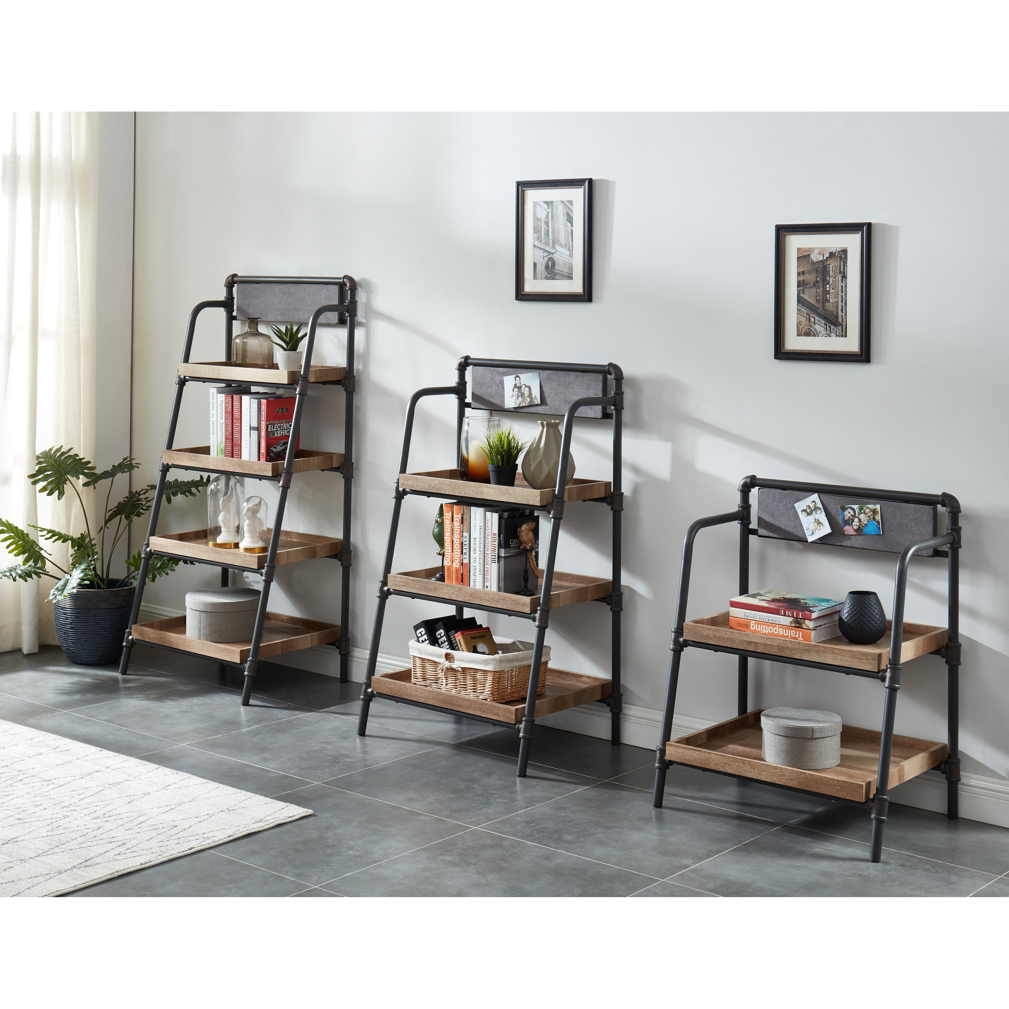 Pham Industrial Ladder Display Bookshelf By Foa