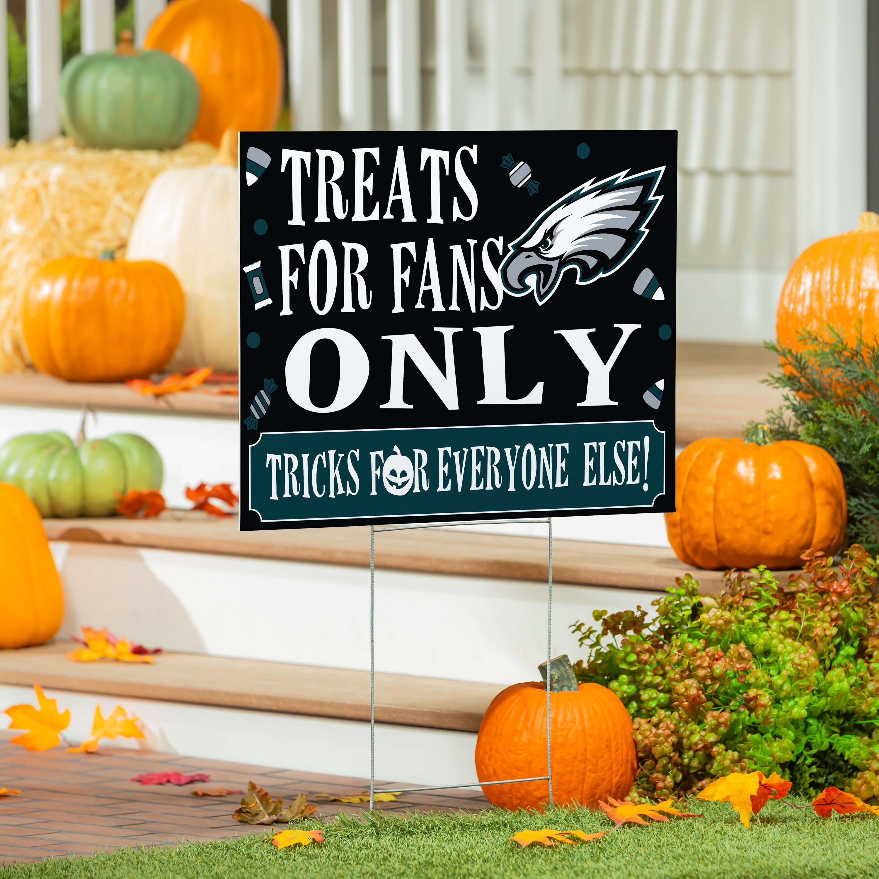 Philadelphia Eagles Yard Sign Halloween Treats For Fans
