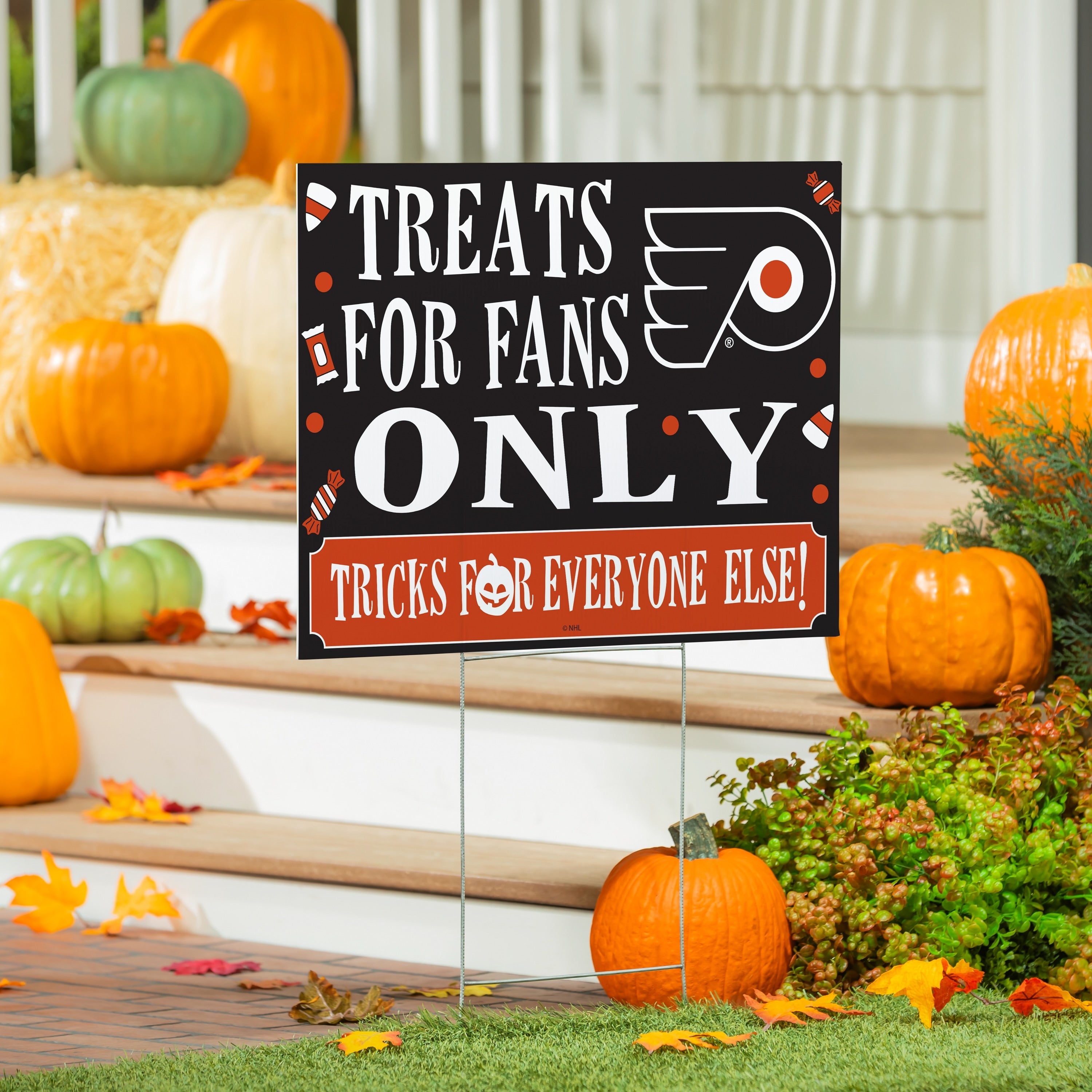 Philadelphia Flyers Yard Sign Halloween Treats For Fans