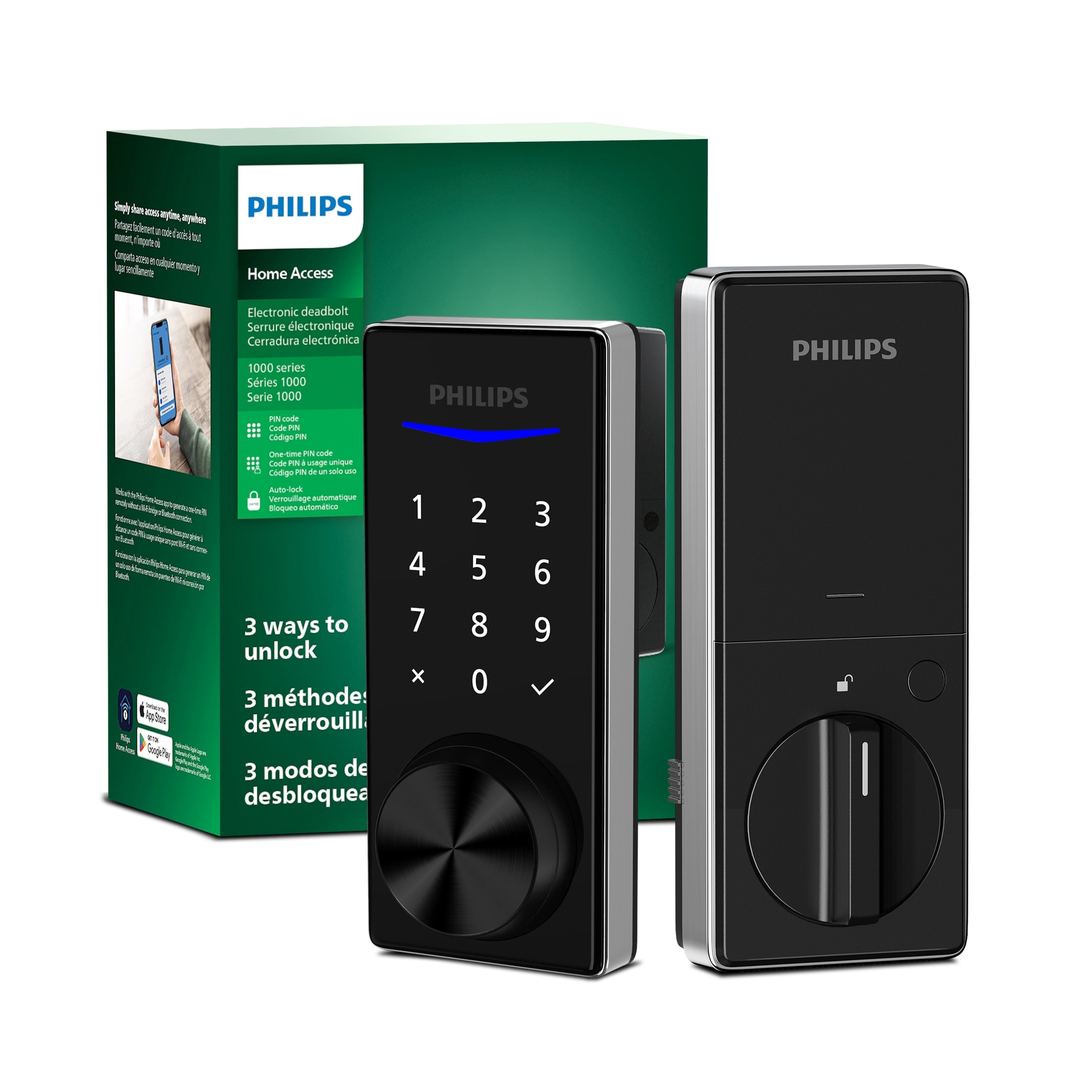 Philips Electronic Deadbolt Door Lock With Multiple Access Methods