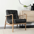 Mercana Phineas Black Leather Chair