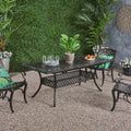 Phoenix Outdoor 64 81 Expandable Cast Aluminum Dining Table By Christopher Knight Home