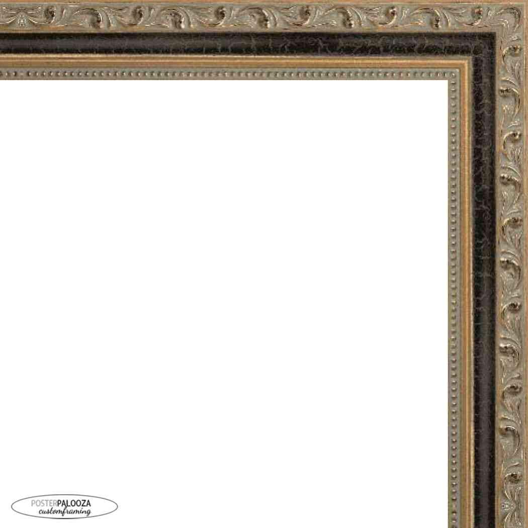 Photo Size Classic Gold Picture Frame Uv Acrylic Foam Board Backing Hanging Hardware