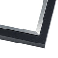 Photo Size Flat Silver Picture Frame Uv Acrylic Foam Board Backing Hanging Hardware