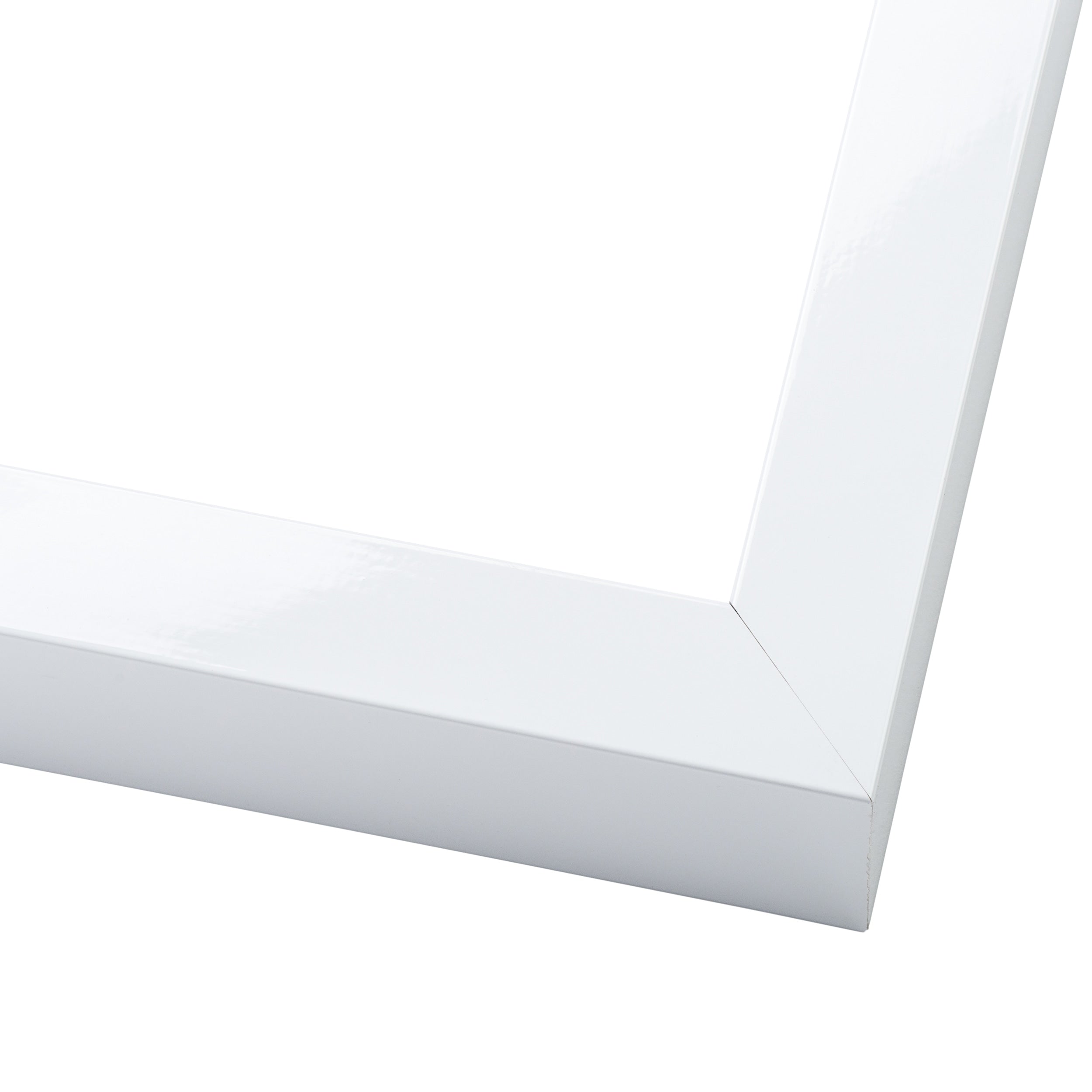 Photo Size Minimalist Shadow Box White Picture Frame Uv Acrylic Backing Hanging Hardware