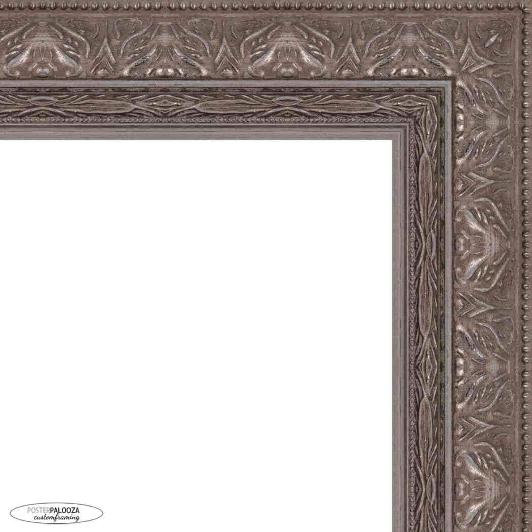Photo Size Museum Silver Picture Frame Uv Acrylic Foam Board Backing Hanging Hardware