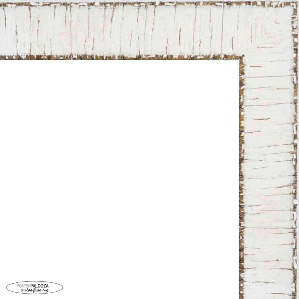 Photo Size Ornate White Picture Frame Uv Acrylic Foam Board Backing Hanging Hardware