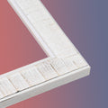 Photo Size Sculpted White Picture Frame Uv Acrylic Foam Board Backing Hanging Hardware