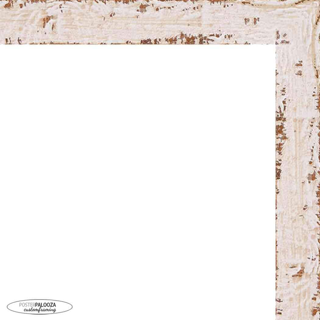 Photo Size Shabby Chic White Picture Frame Uv Acrylic Foam Board Backing Hanging Hardware