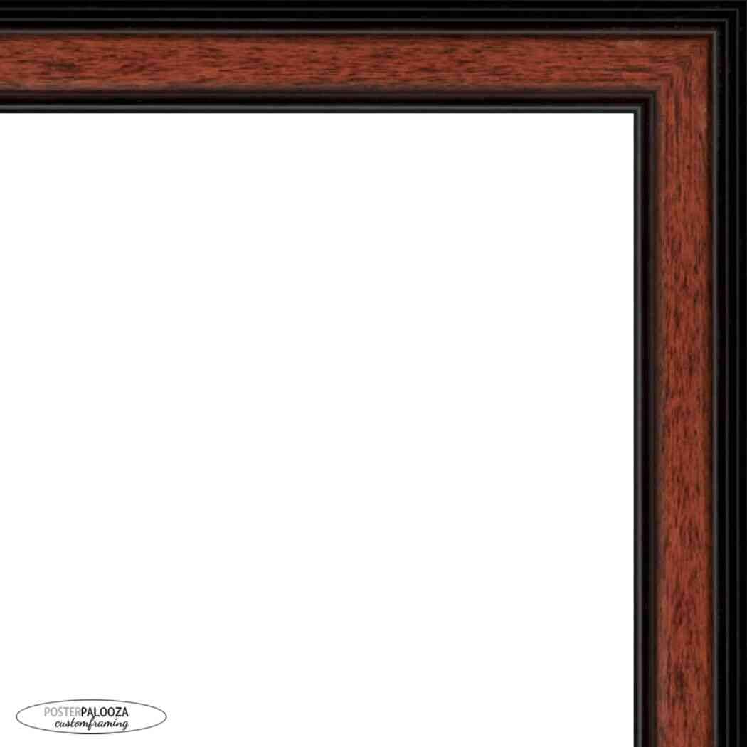 Photo Size Simple Brown Picture Frame Uv Acrylic Foam Board Backing Hanging Hardware