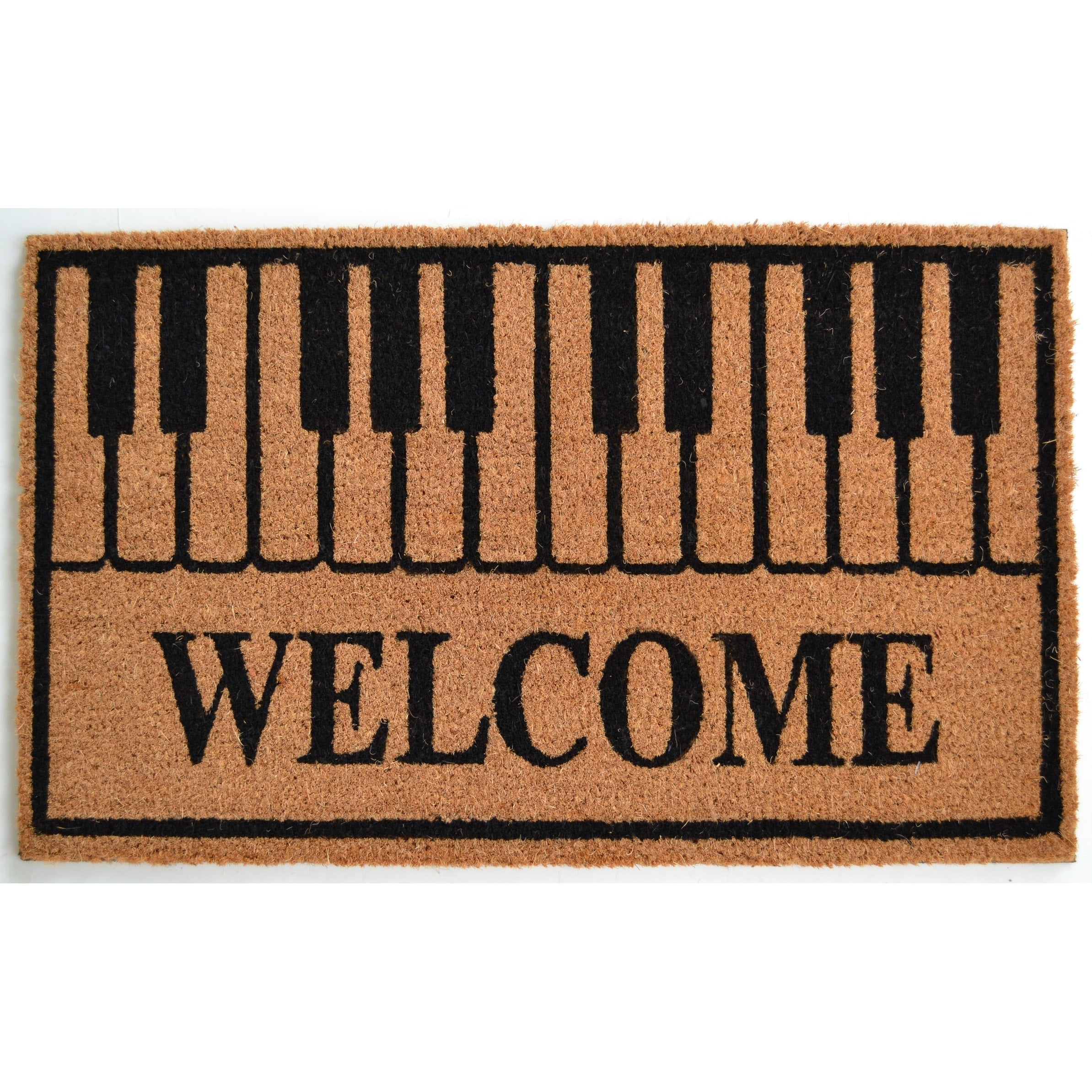 Piano Keys Welcome Outdoor Doormat