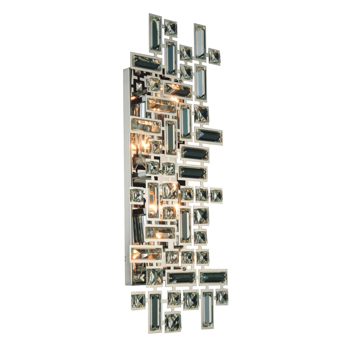 Picasso 4 Light 22 In. Chrome Wall Sconce With Royal Cut Crystals