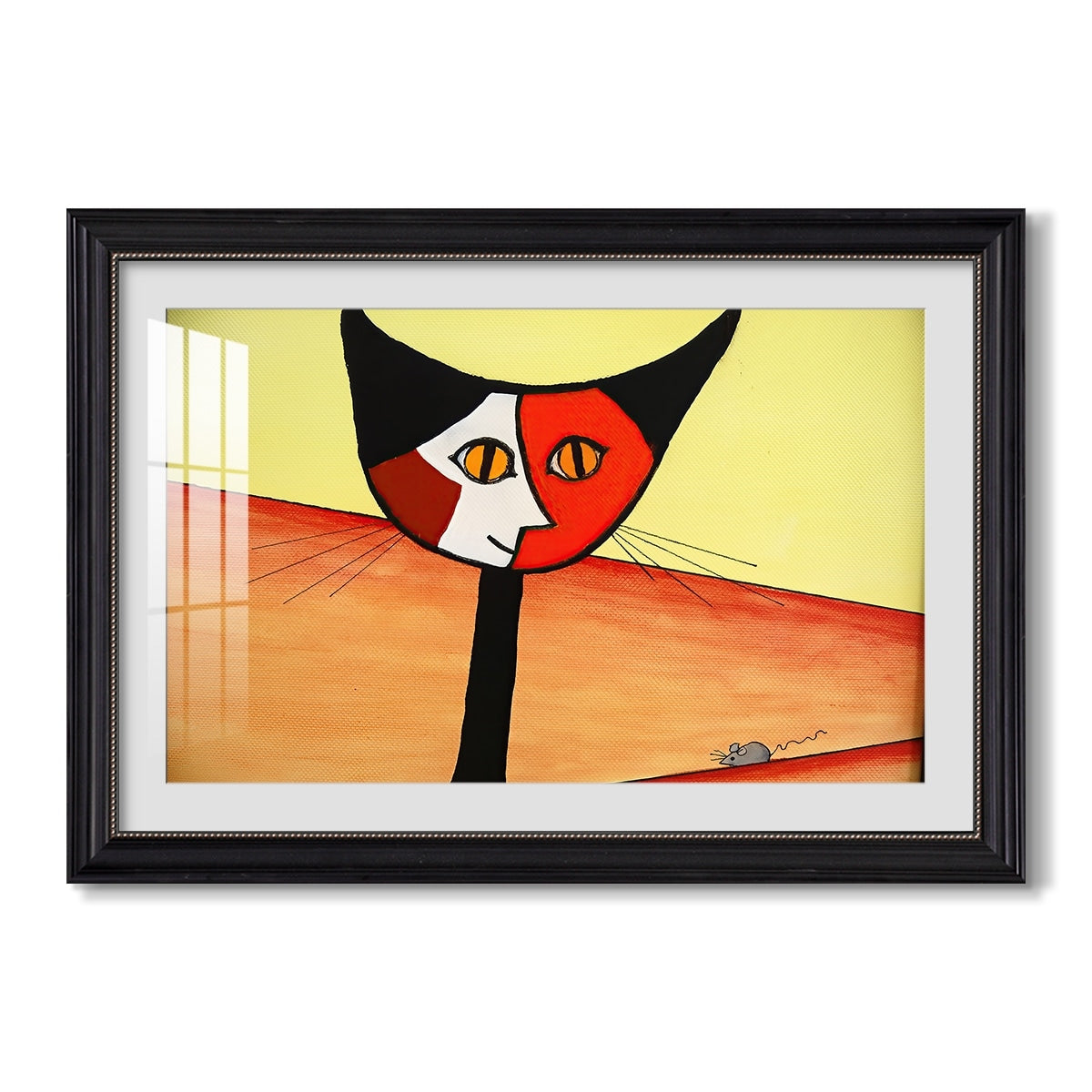 Picassos Catel Gato C 2010 Norma Salt Custom Framed Print