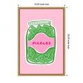 Pickles By Aislinn Simmonds Framed Canvas Wall Art