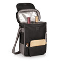 Picnic Time Duet Black Grey Wine And Cheese Tote