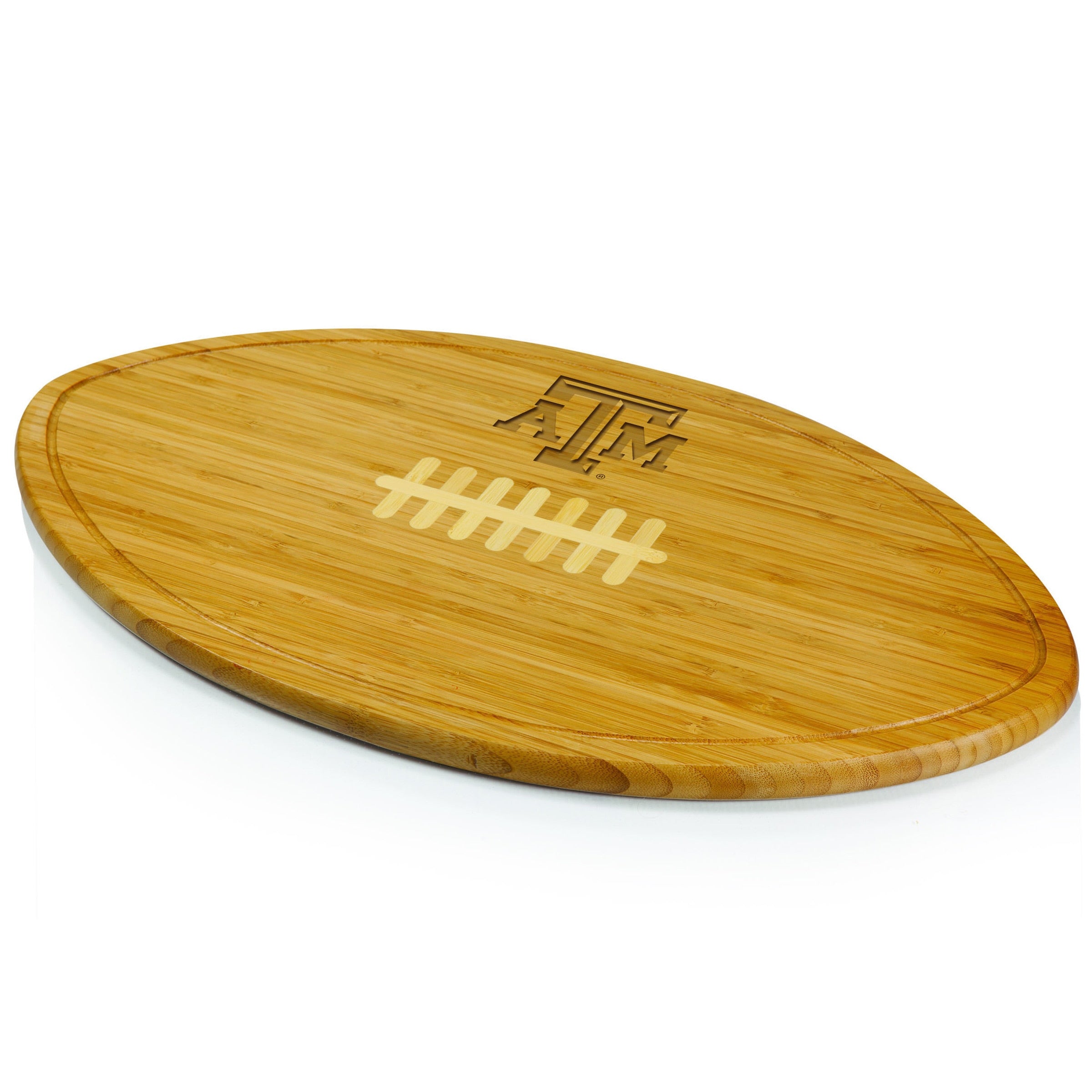 Picnic Time Kickoff Texas A M Aggies Engraved Natural Wood Cutting Board