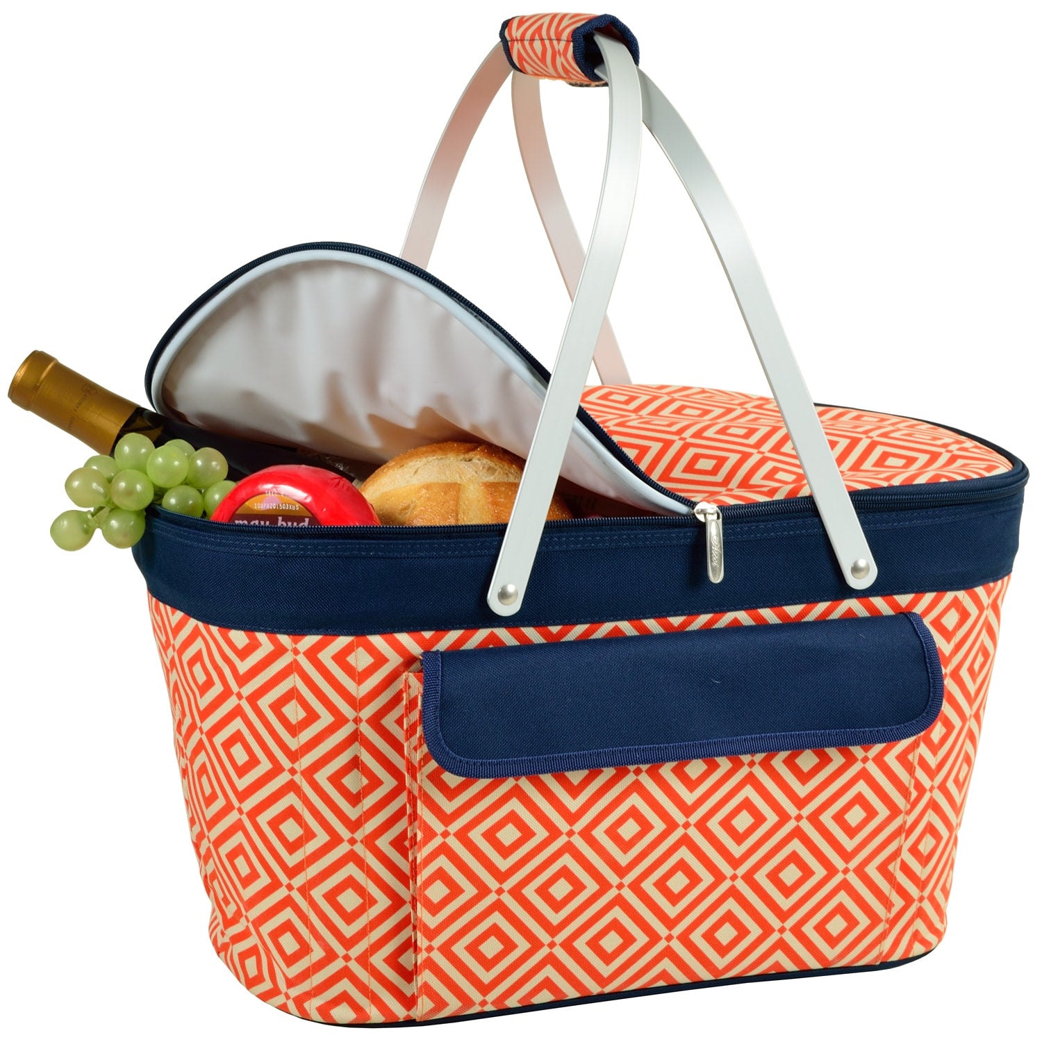 Picnic At Ascot Diamond Collection Collapsible Insulated Basket