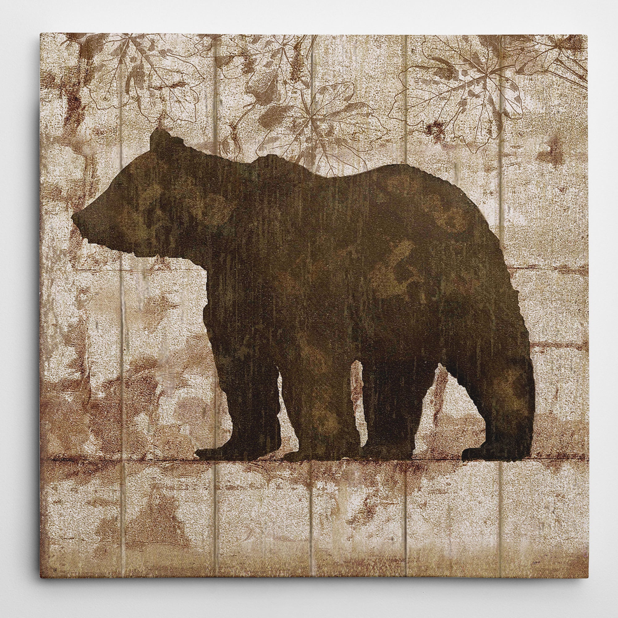 Picture It On Canvas Bear Crossing Canvas Wall Art
