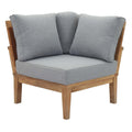 Pier Outdoor Patio Teak Corner Sofa