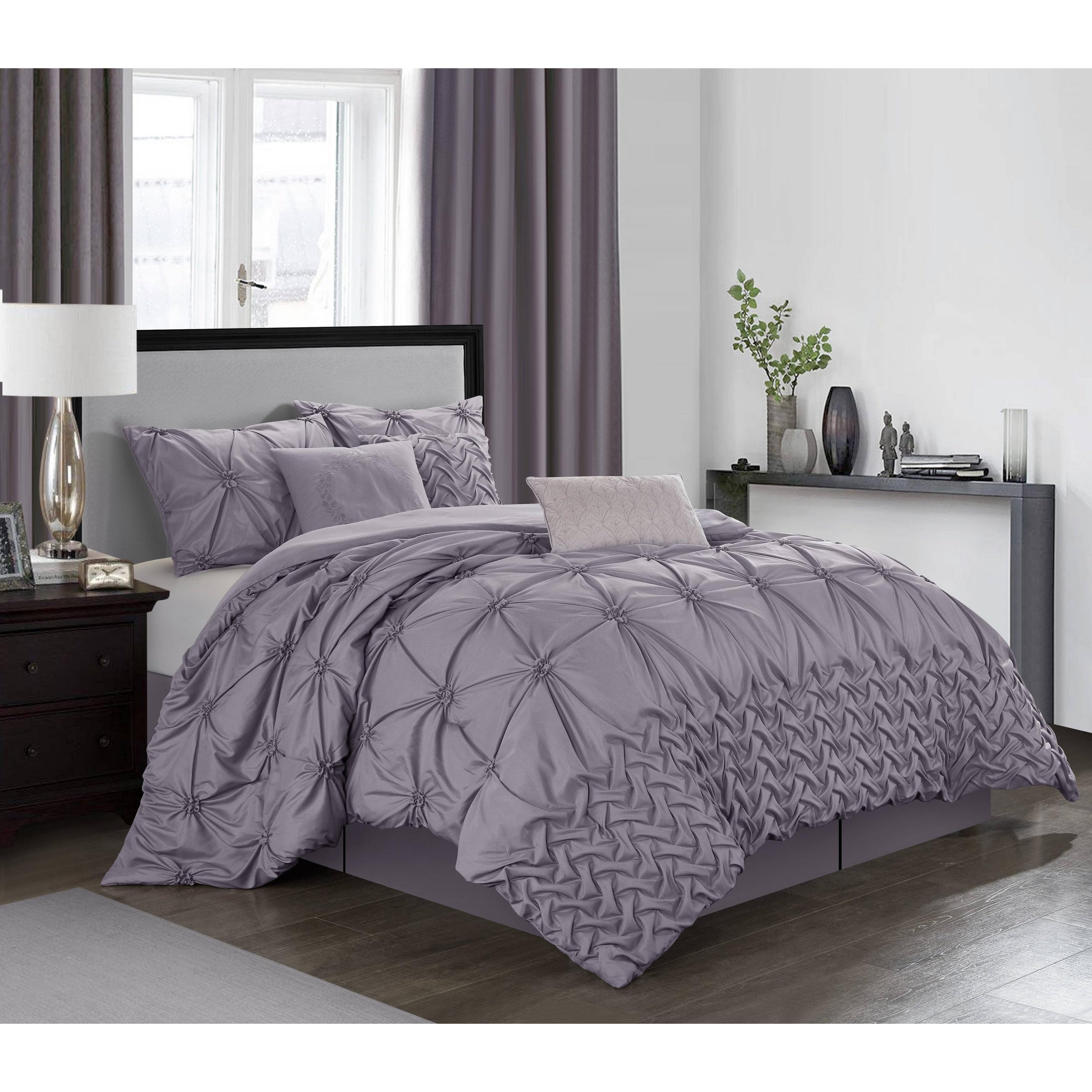 Piercen Purple 7 Piece Comforter Set