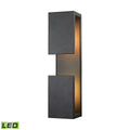 Pierre 19 High 1 Light Outdoor Sconce Textured Matte Black 19 Inch Tall