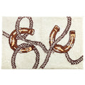 Tasha Polizzi For Paseo Road Pierre Equestrian Horseshoes And Rope Motif Jacquard Bath Kitchen Rug 24 X 36
