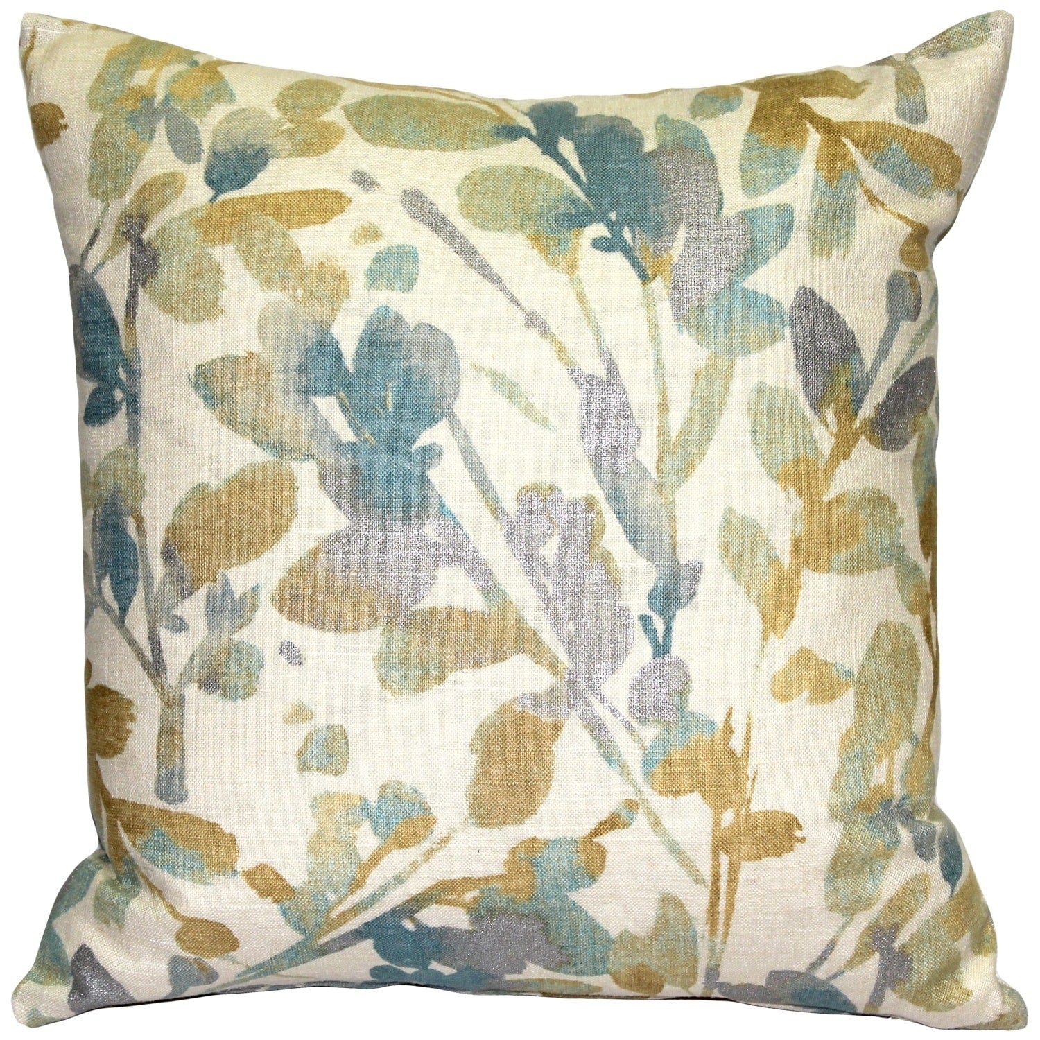 Pillow D Cor Linen Leaf Marine Throw Pillow 20X20