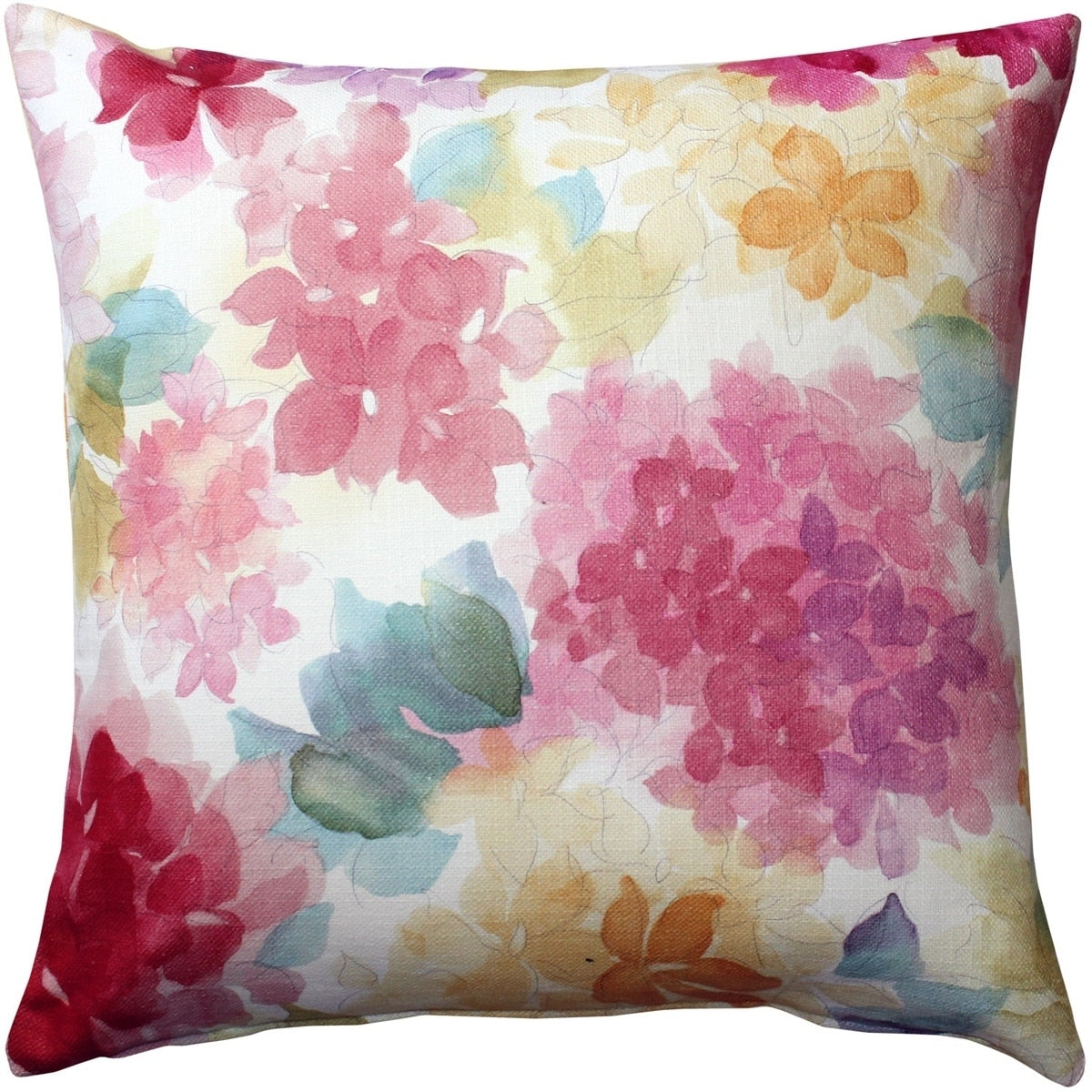 Pillow D Cor May Flower Throw Pillow Pink Blue