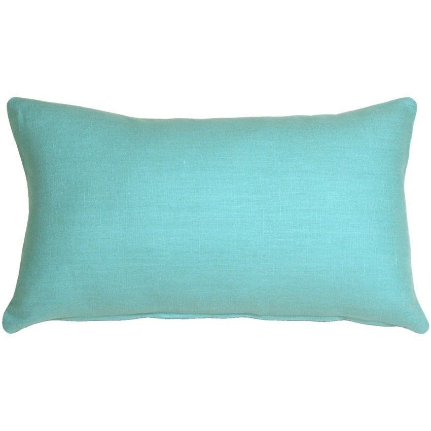 Pillow D Cor Tuscany Linen Turquoise 12X20 Throw Pillow
