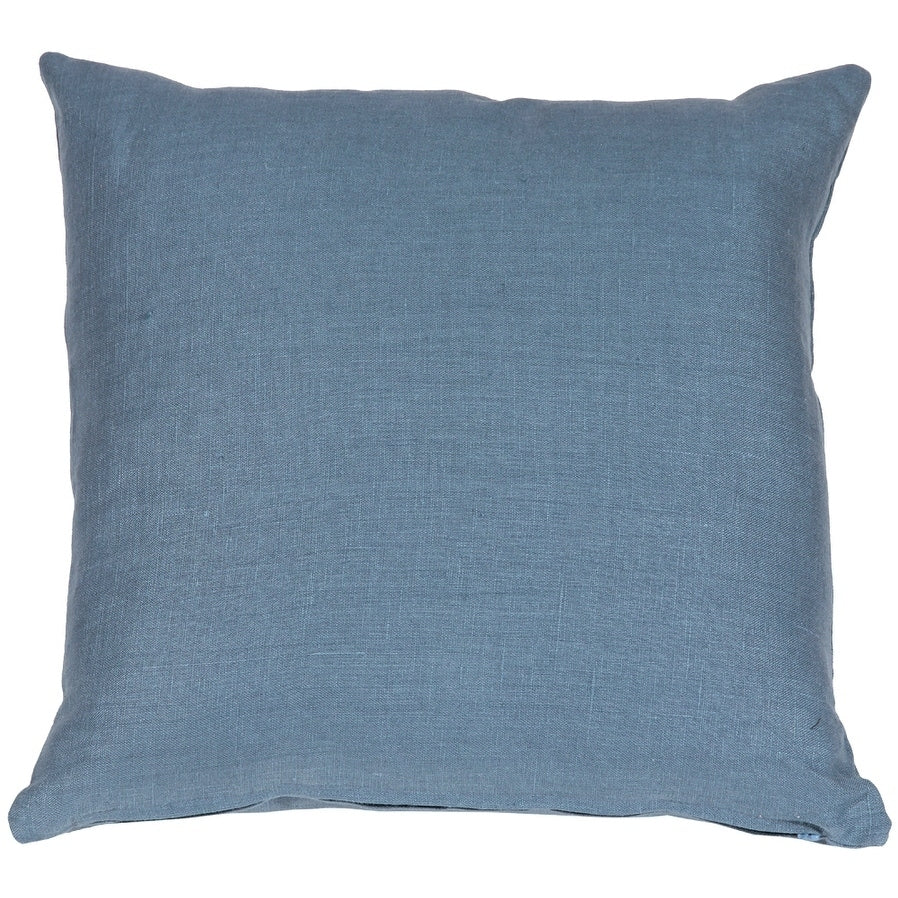 Pillow D Cor Tuscany Linen Wedgewood Blue 20X20 Throw Pillow