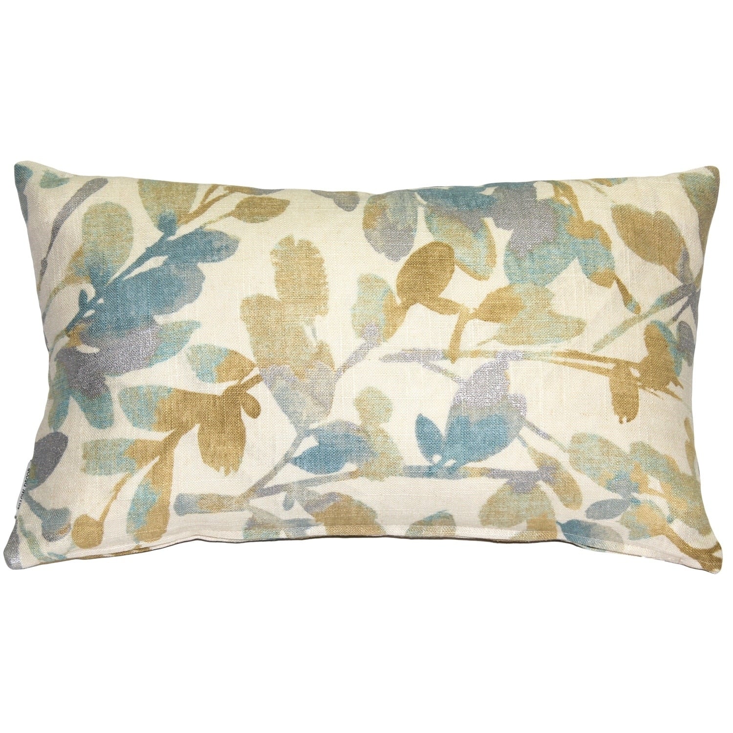 Pillow D Cor Linen Leaf Marine Throw Pillow 12X20