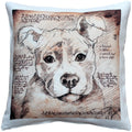 Pillow D Cor Pit Bull 17X17 Dog Pillow