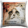 Pillow D Cor Ragdoll Cat Pillow 17X17