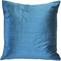Pillow D Cor Sankara Marine Blue Silk Throw Pillow 18X18