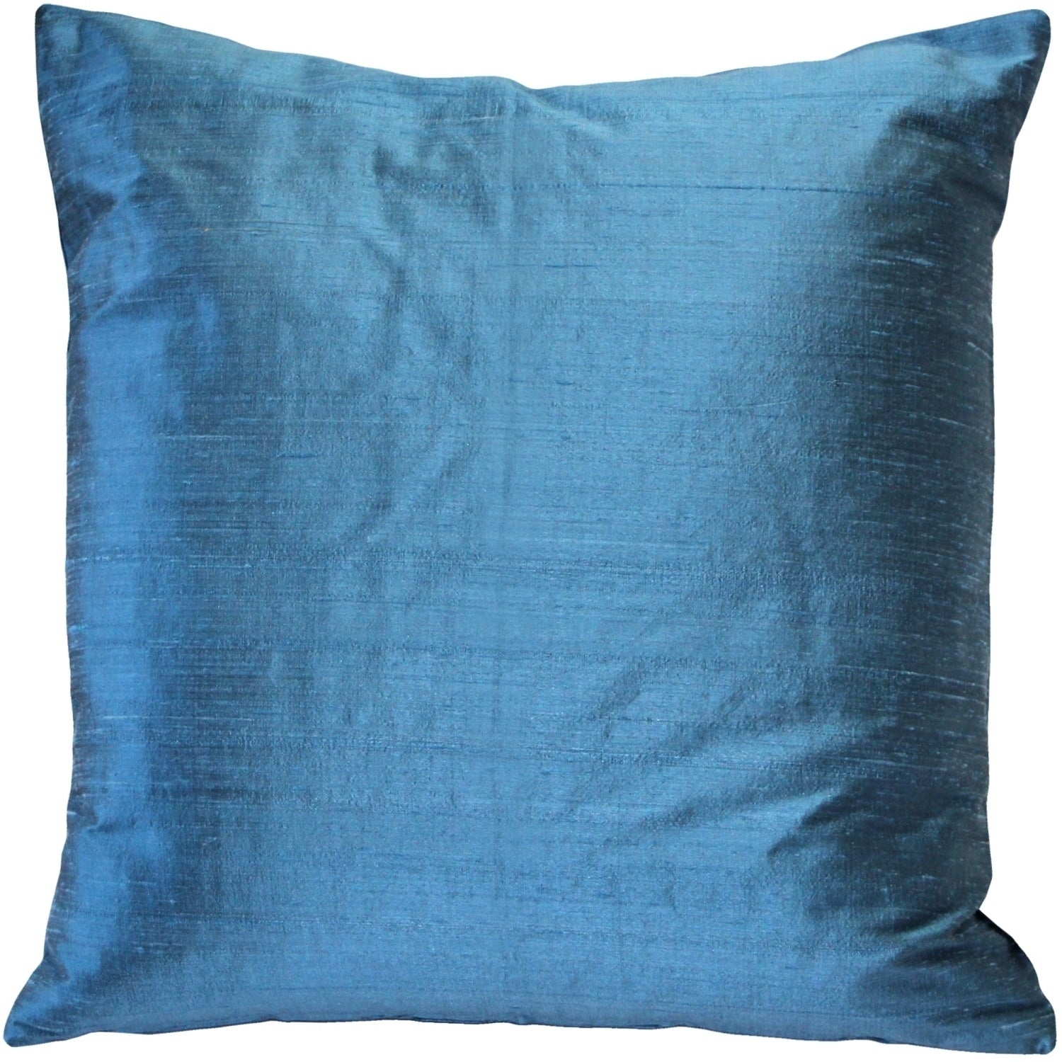 Pillow D Cor Sankara Marine Blue Silk Throw Pillow 18X18