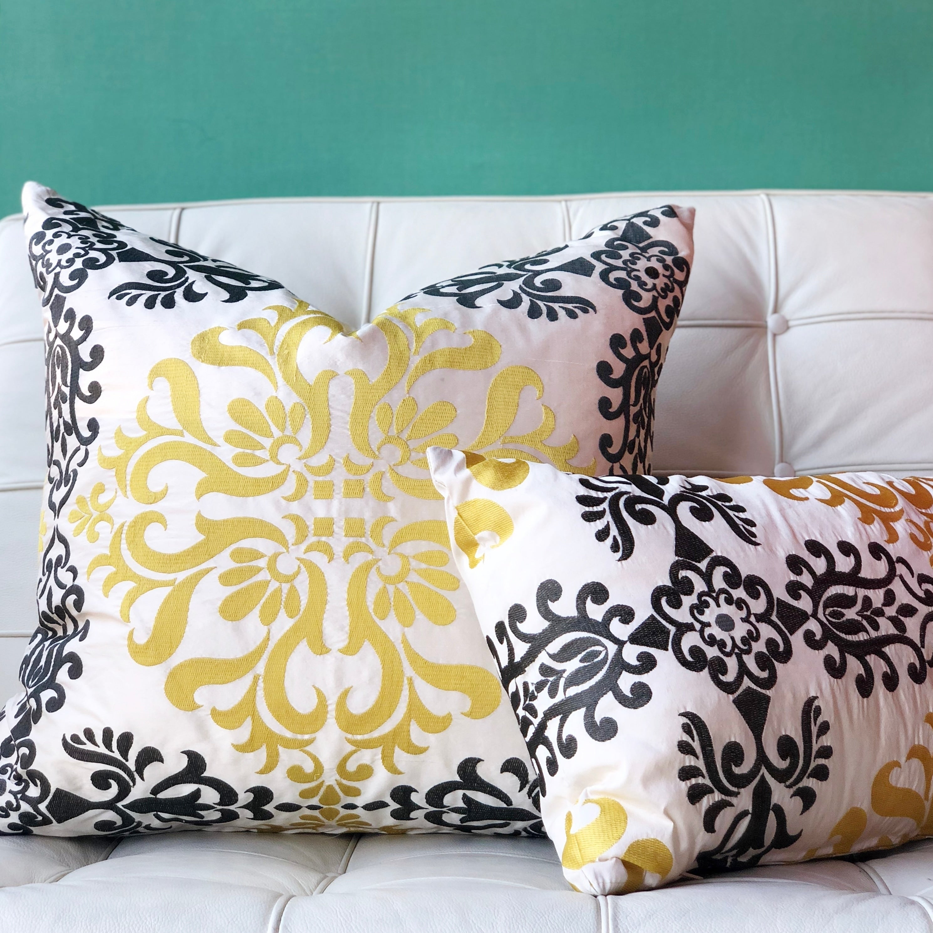 Pillow Decor Sumatra Embroidered Silk Pillow 12X24