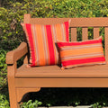 Pillow D Cor Sunbrella Bravada Salsa 12X20 Outdoor Pillow