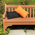 Pillow D Cor Sunbrella Tangerine Orange 12X20 Outdoor Pillow