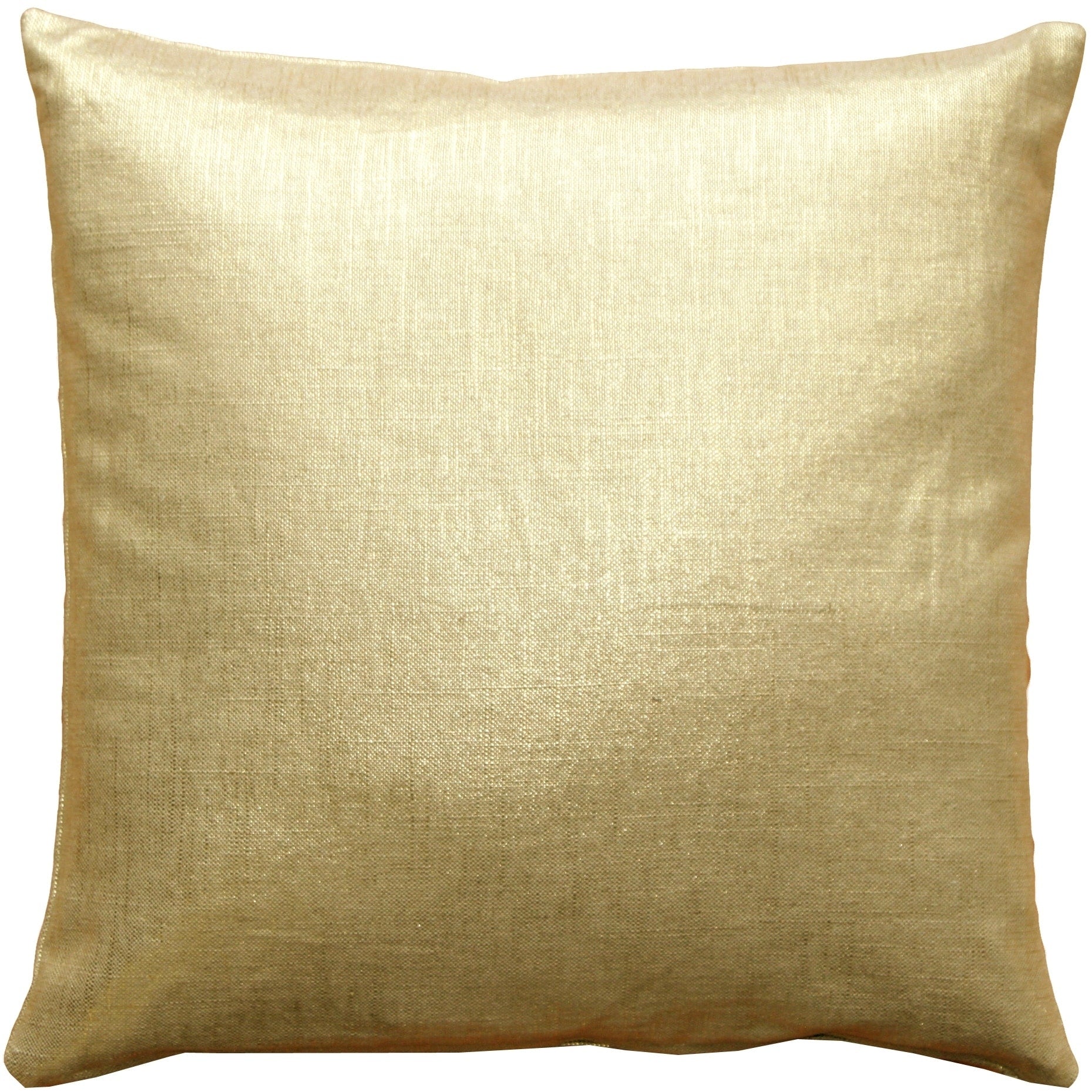 Pillow D Cor Tuscany Linen Gold Metallic 20X20 Throw Pillow