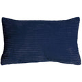 Pillow D Cor Wide Wale Corduroy 12X20 Dark Blue Throw Pillow