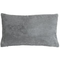 Pillow D Cor Wide Wale Corduroy 12X20 Dark Gray Throw Pillow