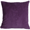 Pillow D Cor Wide Wale Corduroy 18X18 Purple Throw Pillow
