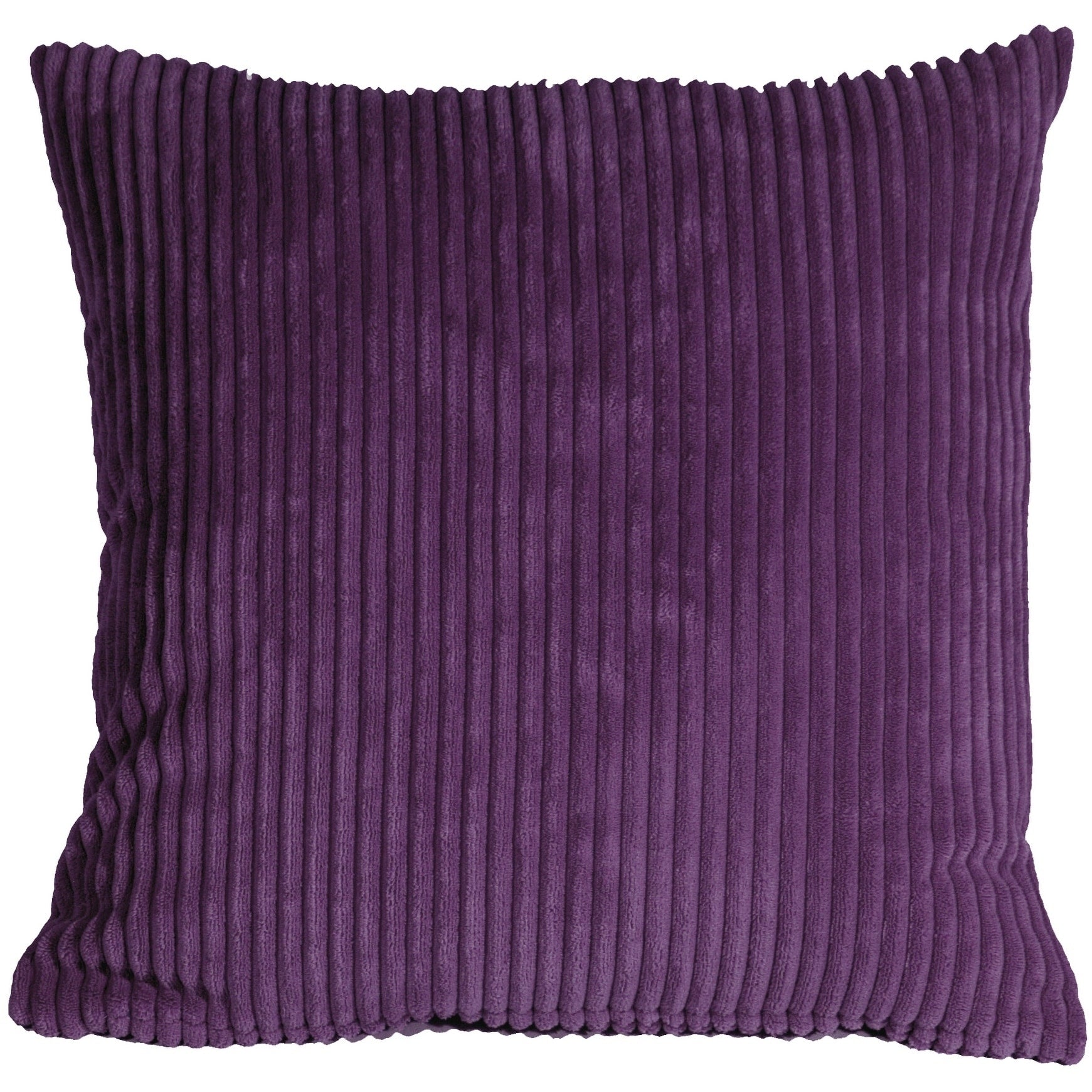 Pillow D Cor Wide Wale Corduroy 18X18 Purple Throw Pillow