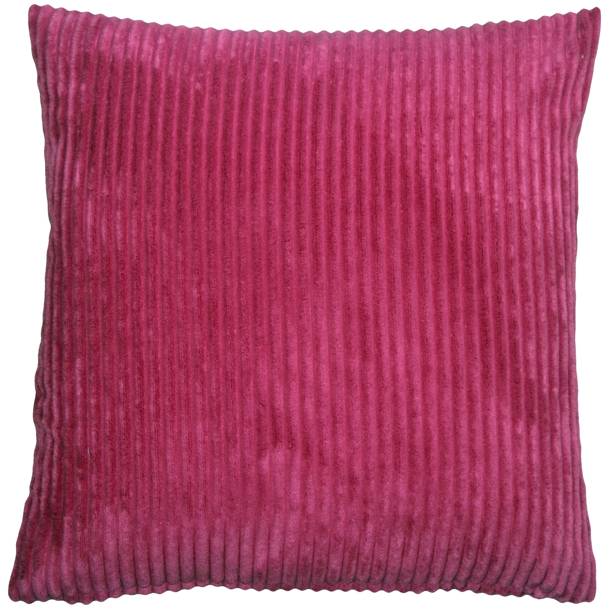 Pillow D Cor Wide Wale Corduroy 22X22 Magenta Pink Throw Pillow