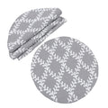 Piluki Leaf Crewel Embroidered Placemats 16 Inch Round Set Of 4